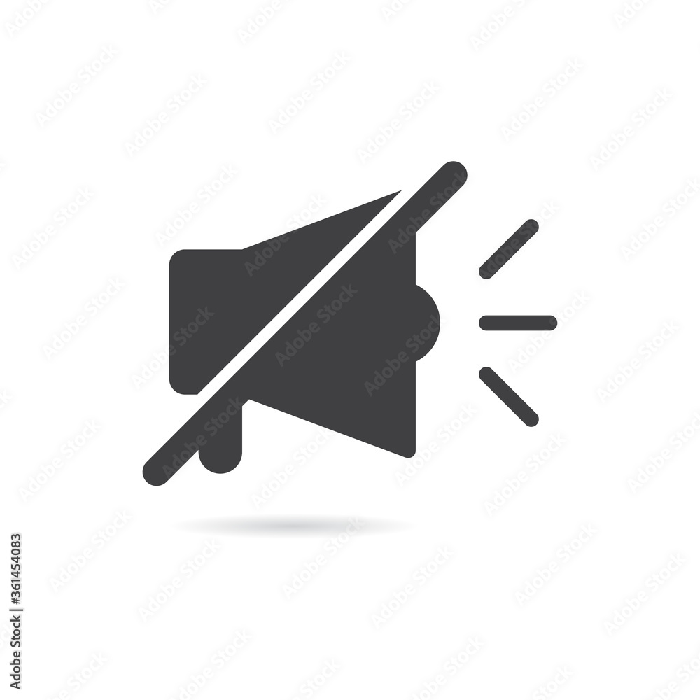 Vector Isolated No Megaphone Icon