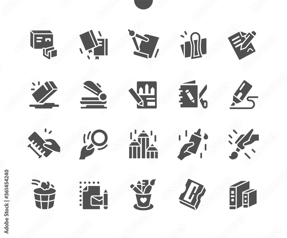 Stationery Well-crafted Pixel Perfect Vector Solid Icons 30 2x Grid for Web Graphics and Apps. Simple Minimal Pictogram Stationery Well-crafted Pixel Perfect Vector Solid Icons 30 2x Grid for Web Graphics and Apps. Simple Minimal Pictogram