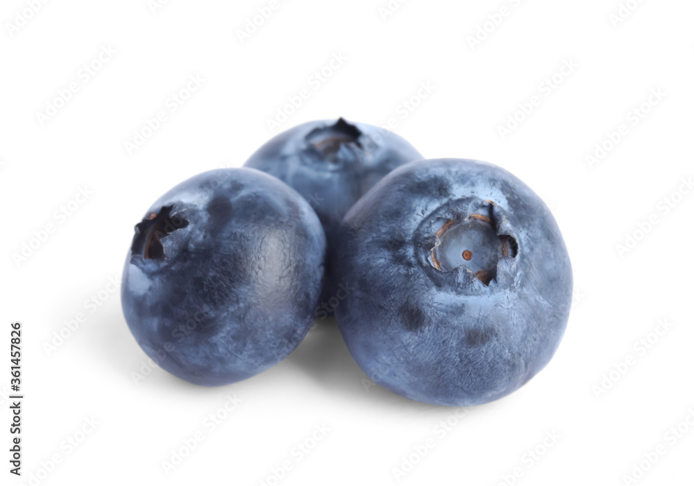 Fresh ripe tasty blueberries on white background Fresh ripe tasty blueberries on white background