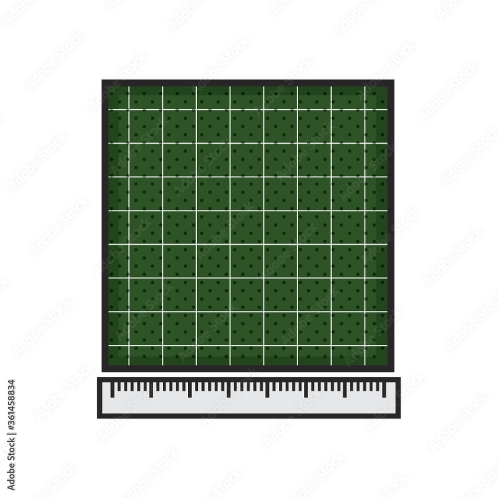 Graph sheet with ruler