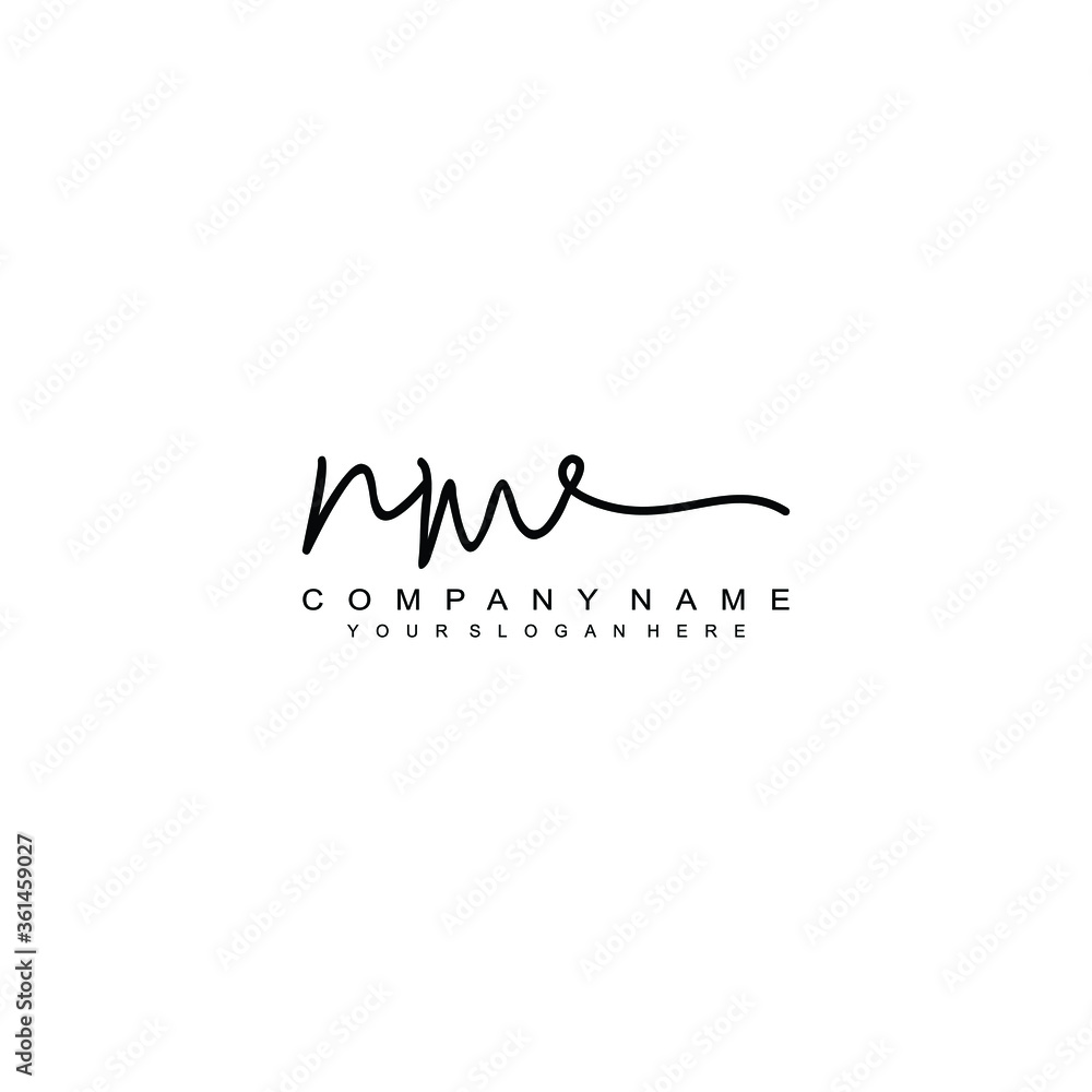 NM initials signature logo. Handwriting logo vector templates. Hand drawn Calligraphy lettering Vector illustration. NM initials signature logo. Handwriting logo vector templates. Hand drawn Calligraphy lettering Vector illustration.