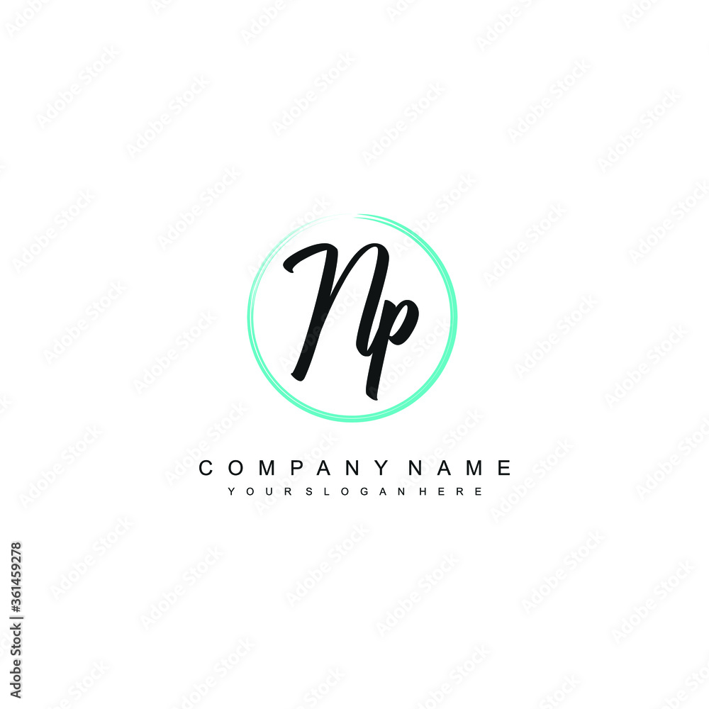 NP initials signature logo. Handwriting logo vector templates. Hand drawn Calligraphy lettering Vector illustration. NP initials signature logo. Handwriting logo vector templates. Hand drawn Calligraphy lettering Vector illustration.