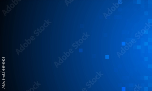 Abstract blue random pixel background vector design.