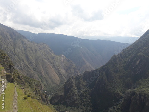 Machu Picchu Peru Incan ruins and surrounding landscape 2019