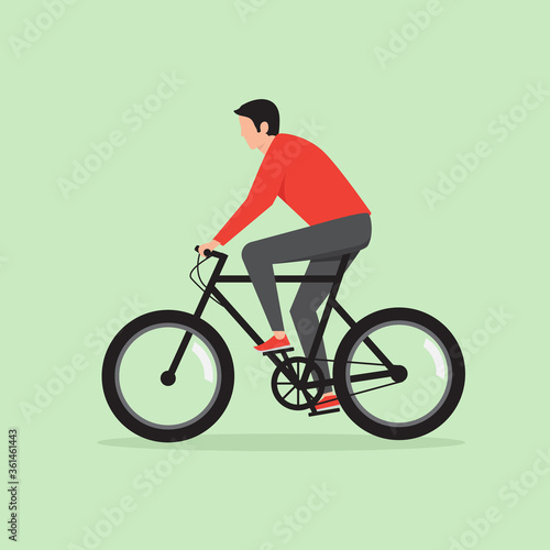 Vector illustration of a cycling design