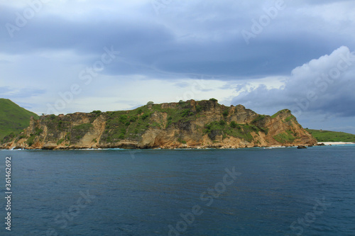 Sea and Hill View on the Island, Labuan Bajo, Flores, Indonesia