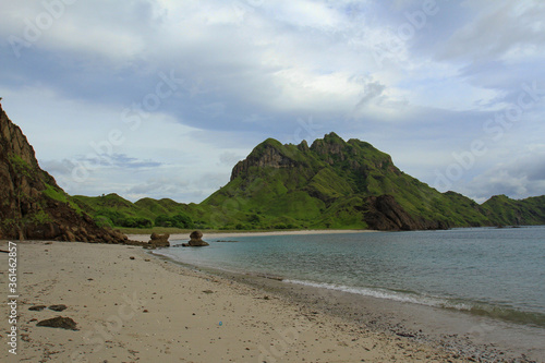 Sea and Hill View on the Island, Labuan Bajo, Flores, Indonesia
