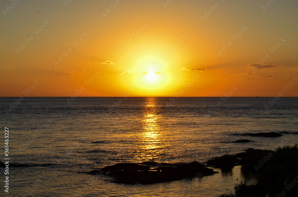 sunset from colonia del uruguay sunset from colonia del uruguay
