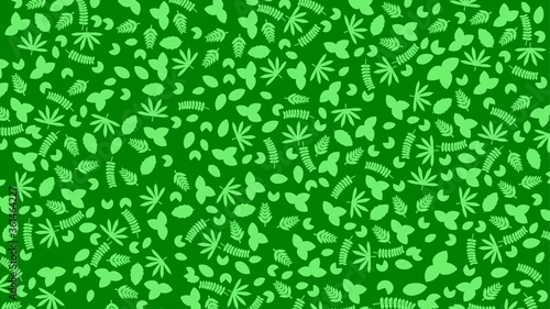 background pattern leaf vector with green color and leaf theme