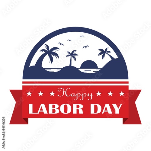 Labor day label