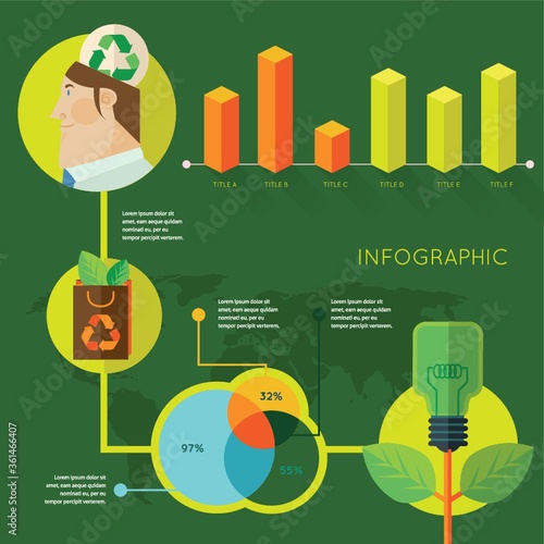 Recycle idea infographic