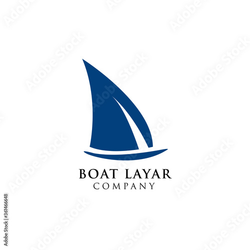 Simple Sailboat dhow ship logo design inspiration