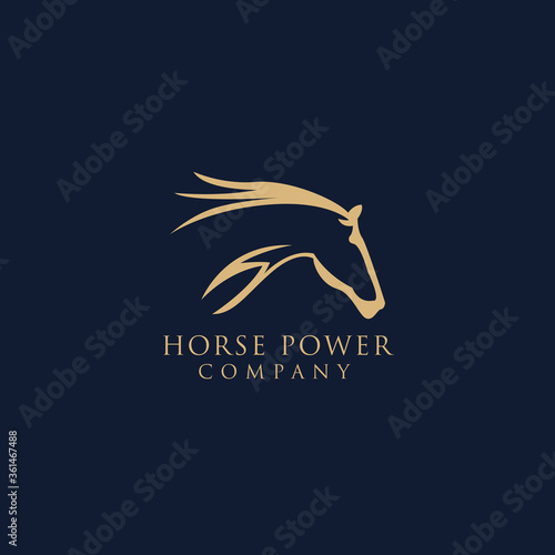 Beauty Horse Ranch Stable Stallion Logo design