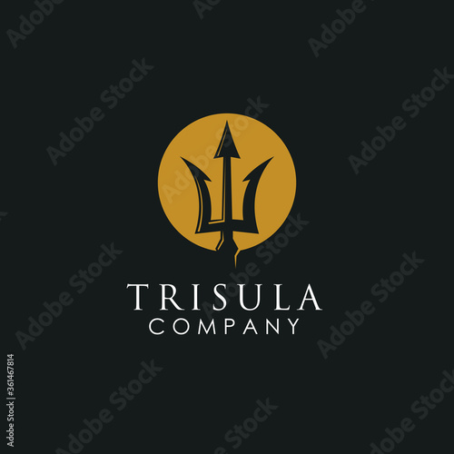 trident badge logo design inspiration