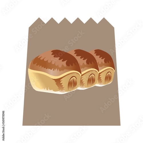 Cream filled bun