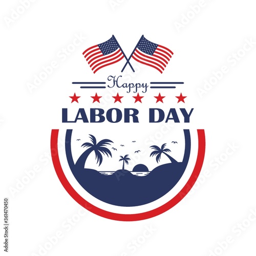 Labor day label