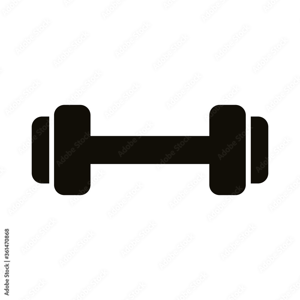 dumbbell weight lifting silhouette style icon dumbbell weight lifting silhouette style icon