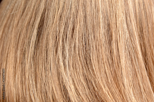 texture of natural long straight blond hair