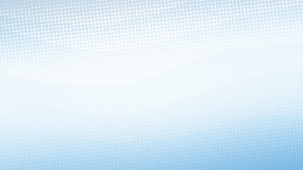 Abstract dotted light blue background with sheer waves. Halftone pattern illustration on white in 4k resolution. Design for poster, banner, website or template.