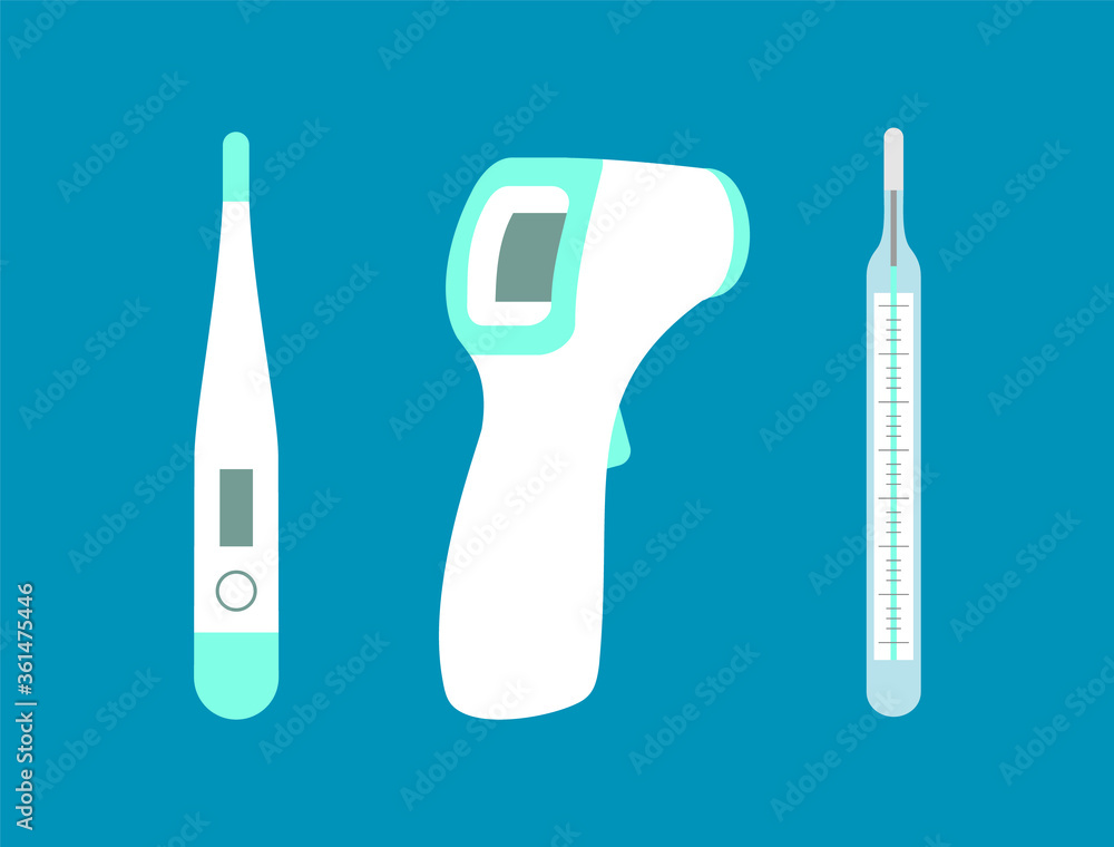 3D Realistic Thermometer icon, glass bulb with mercury, measuring  instrument for air temperature and body temperature isolated vector symbol  on a white background. 17343053 Stock Photo at Vecteezy