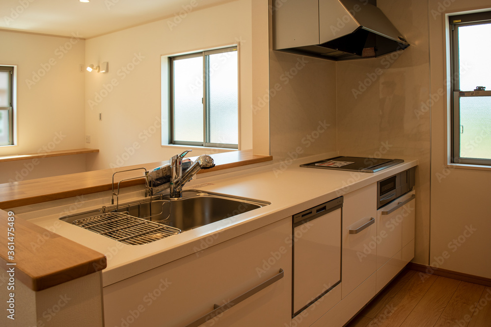 Fototapeta premium ダイニングとキッチンを改築しました