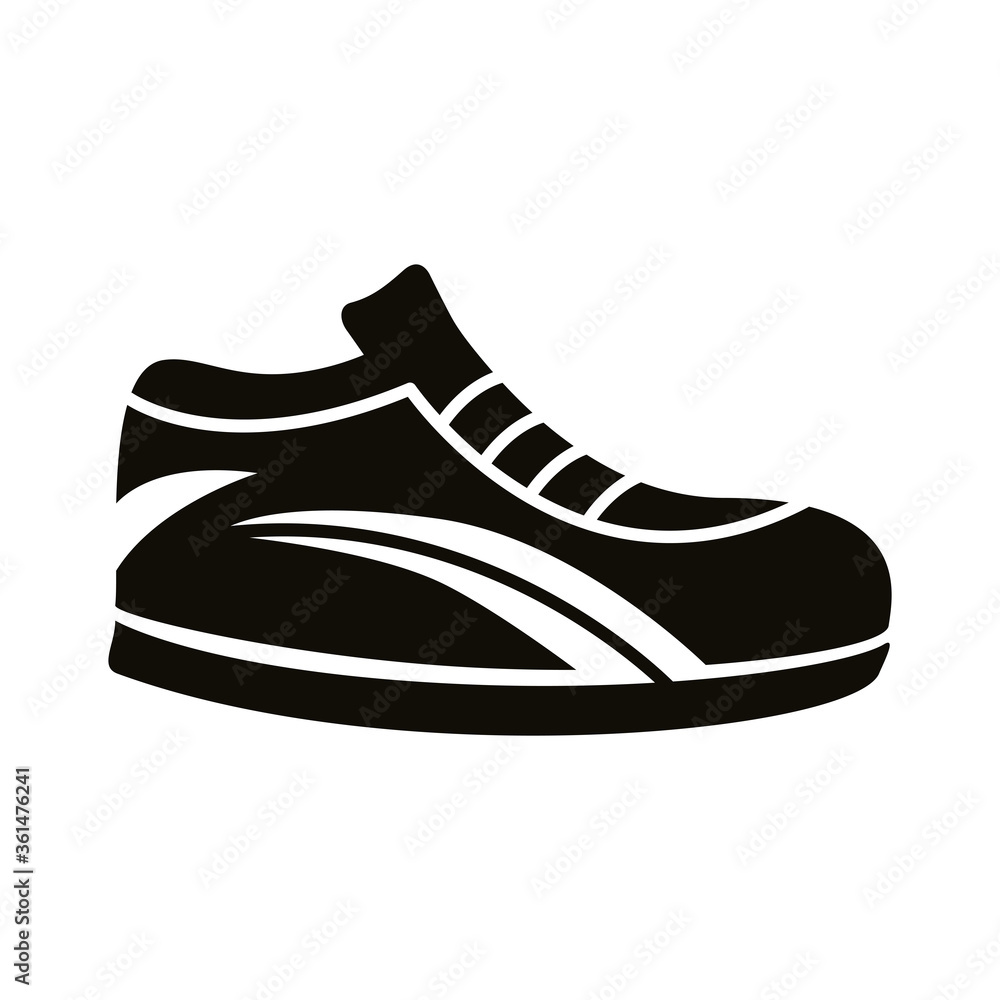 tennis shoe sport silhouette style icon tennis shoe sport silhouette style icon