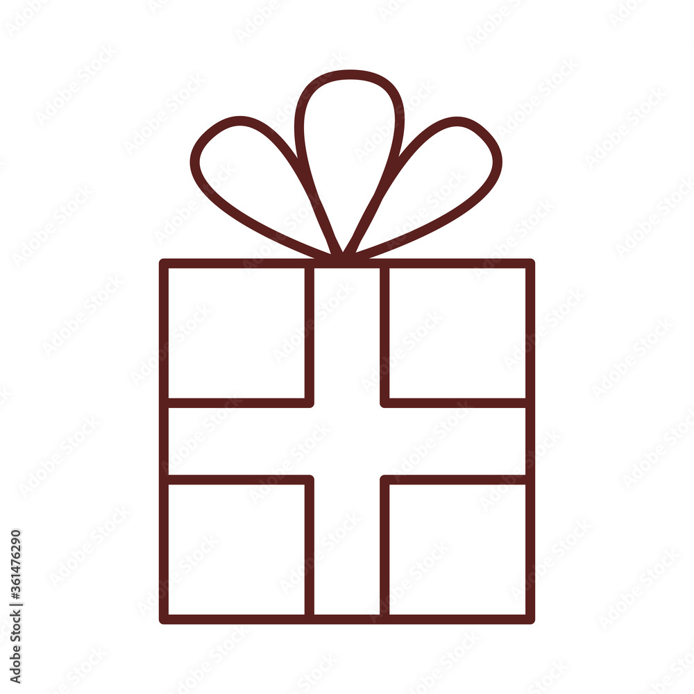 gift box present line style icon gift box present line style icon