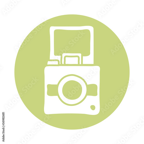 snapshot camera block style icon