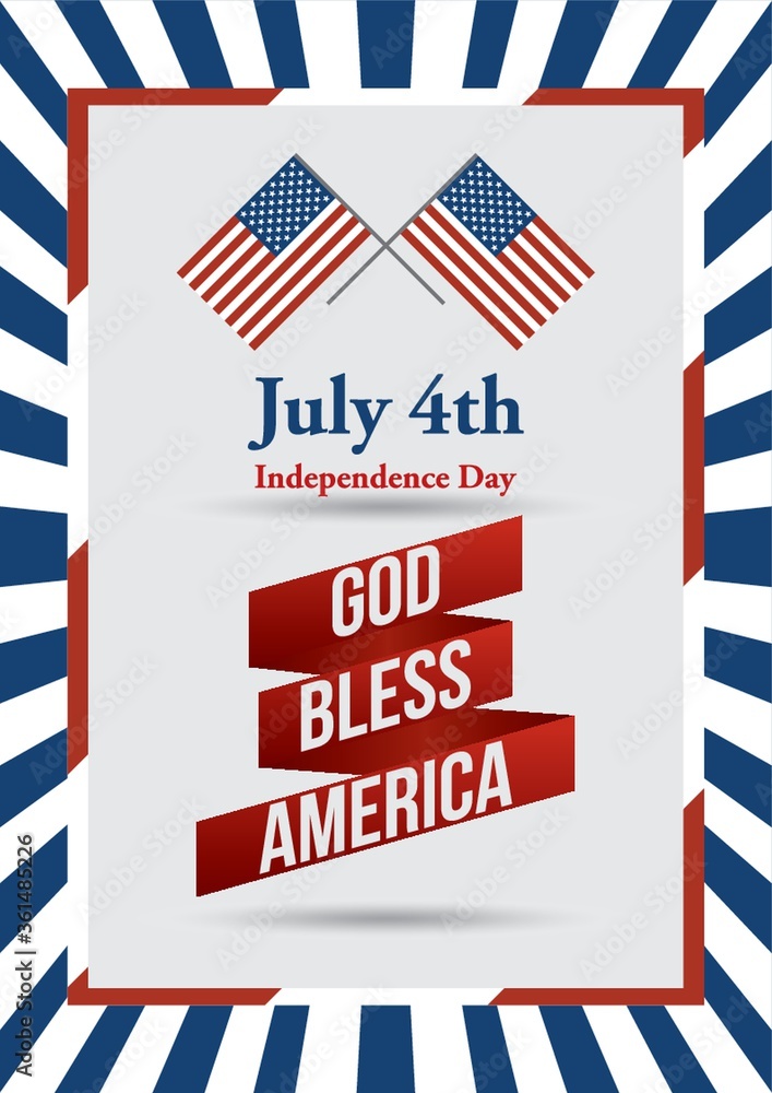 USA independence day poster