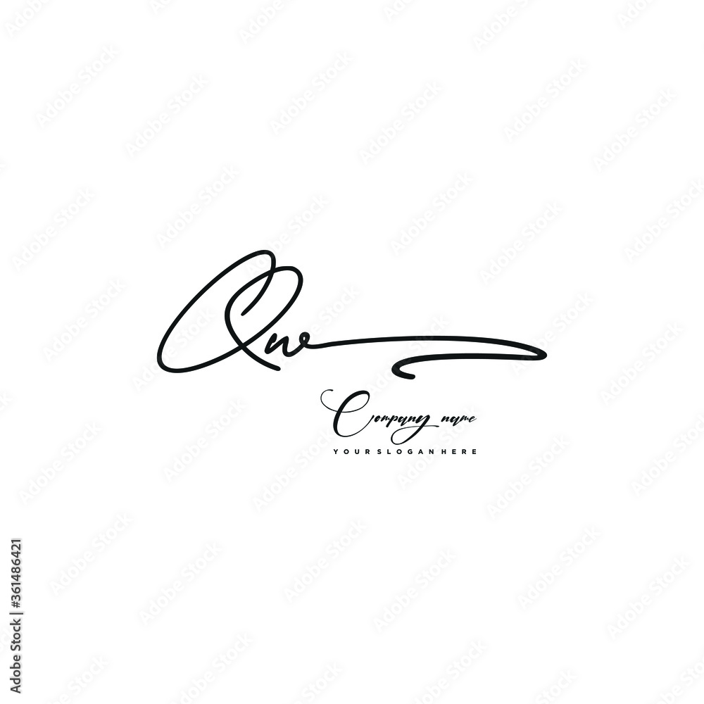 QW initials signature logo. Handwriting logo vector templates. Hand drawn Calligraphy lettering Vector illustration.
QW initials signature logo. Handwriting logo vector templates. Hand drawn Calligraphy lettering Vector illustration.