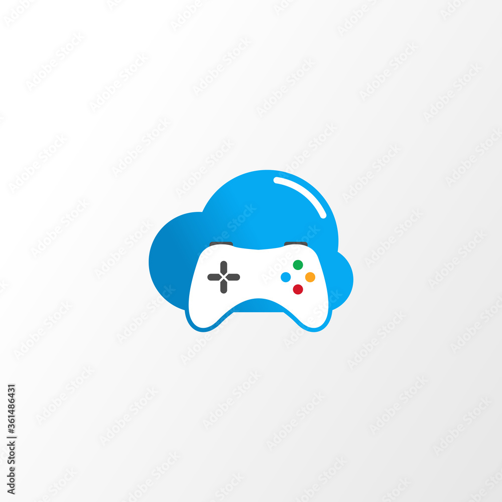Illustration Vector Graphic of Cloud Joystick. Perfect to use for Gaming or Electronic Sport Company Illustration Vector Graphic of Cloud Joystick. Perfect to use for Gaming or Electronic Sport Company