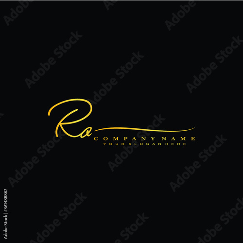 RO initials signature logo. Handwriting logo vector templates. Hand drawn Calligraphy lettering Vector illustration. 