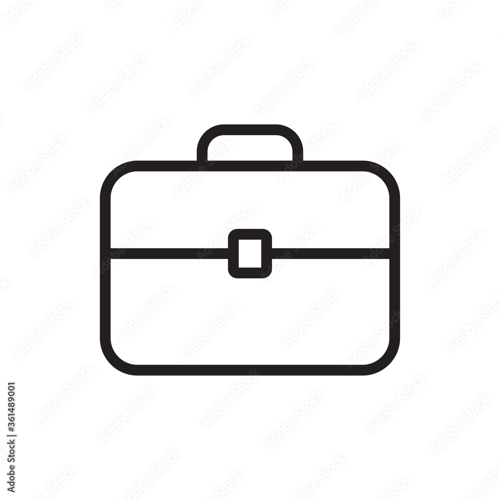 Briefcase icon vector. Suitcase sign Briefcase icon vector. Suitcase sign