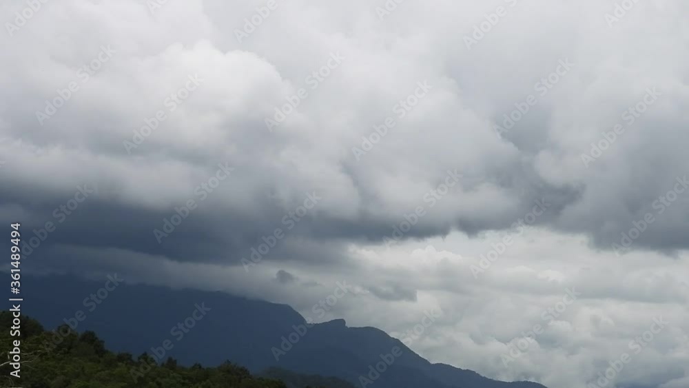 Rain clouds over the mountains Rain clouds over the mountains