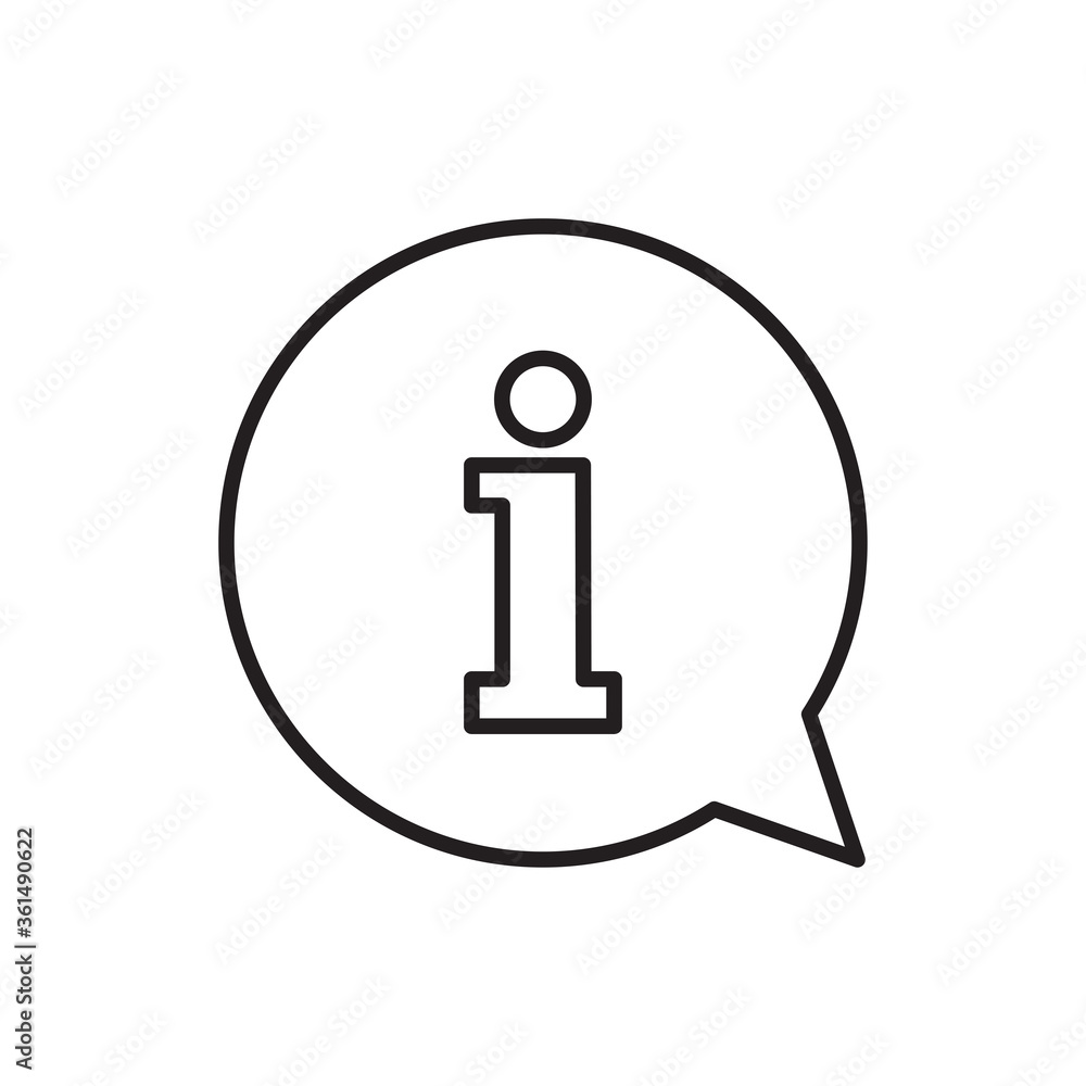Information icon vector. Info sign Information icon vector. Info sign