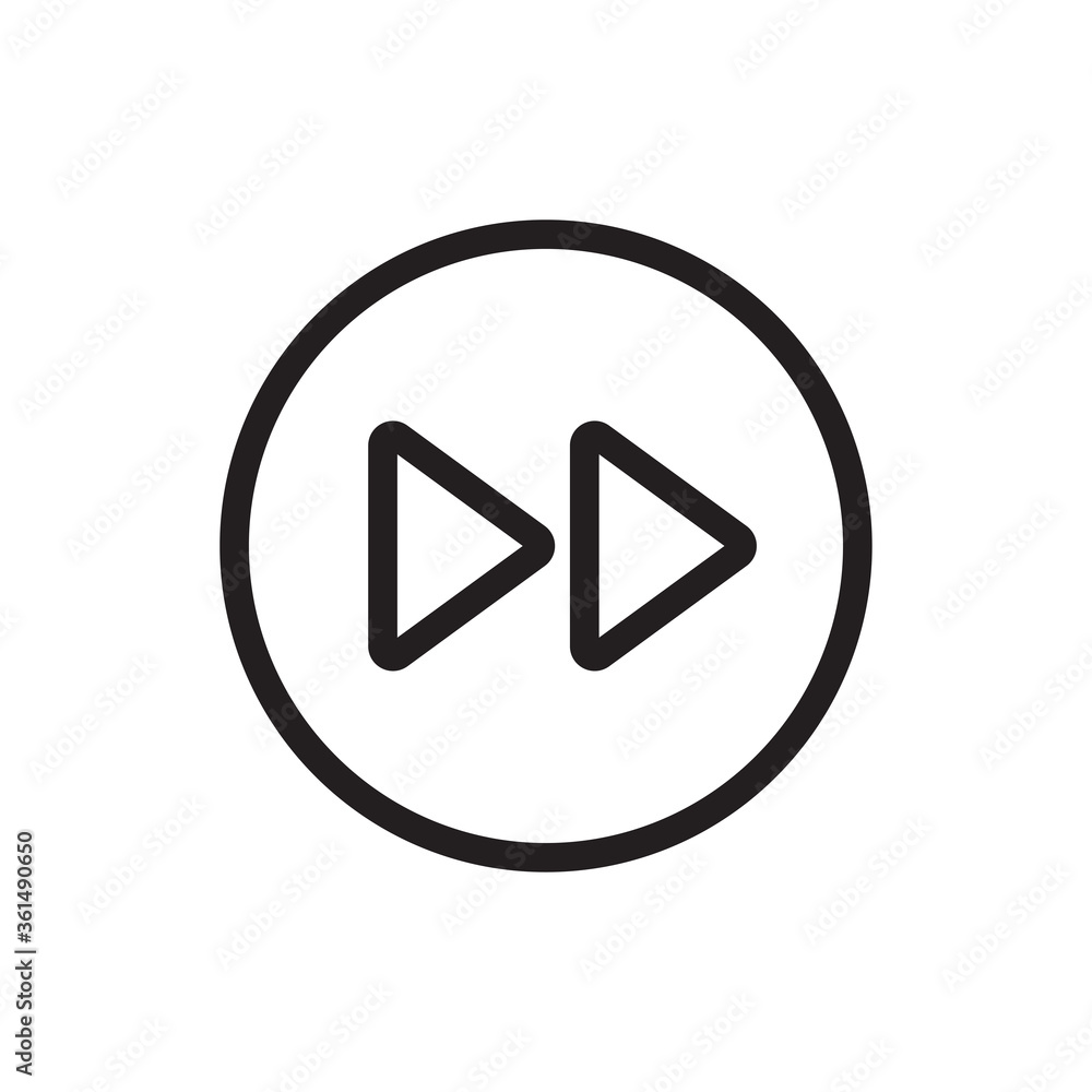 Forward icon vector. Next sign Forward icon vector. Next sign