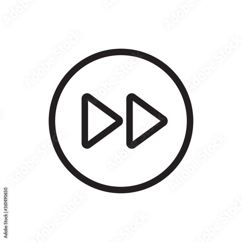 Free Download Forward icon vector. Next sign - GFXLoad
