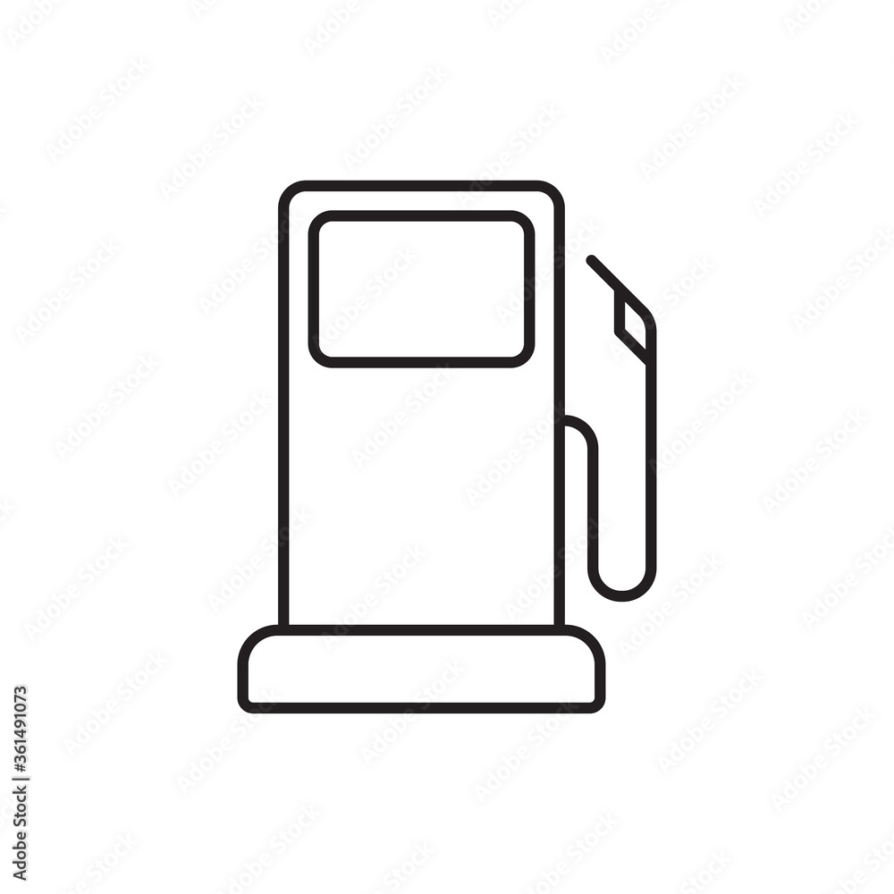 Gas station icon vector. Petrol sign Gas station icon vector. Petrol sign