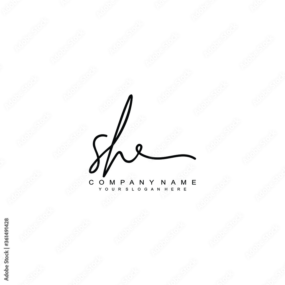 SH initials signature logo. Handwriting logo vector templates. Hand drawn Calligraphy lettering Vector illustration.
SH initials signature logo. Handwriting logo vector templates. Hand drawn Calligraphy lettering Vector illustration.