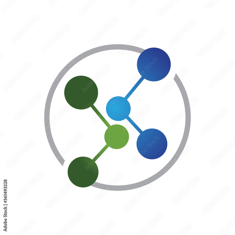 molecule ilustration vector icon template molecule ilustration vector icon template