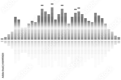 踊るイコライザー音響機材の波長ディスプレイ Sound wave equalizer music background image