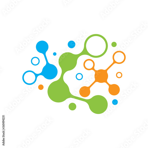 molecule ilustration vector icon template © dar