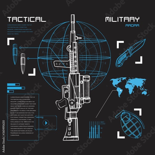 Radar military tactical style