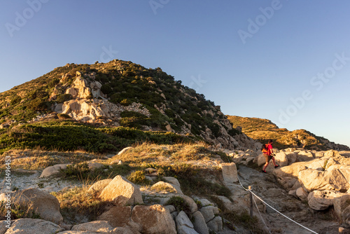 landscape with stones at the seaside of southern Sardinia