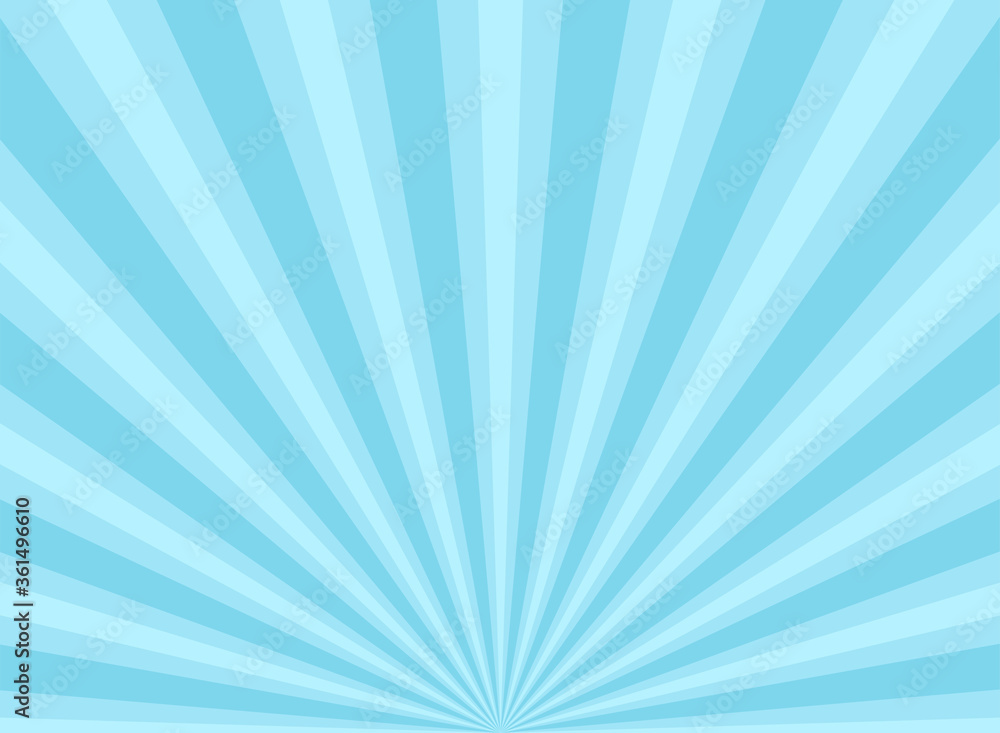 Sunlight rays shine background. powder blue color burst background. Vector sky illustration. Sunlight rays shine background. powder blue color burst background. Vector sky illustration.