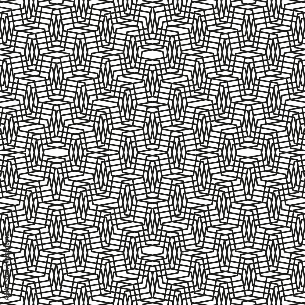 Black and white geometric pattern . Geometrical background with the effect of visual distortion. Vector illustration. Black and white geometric pattern . Geometrical background with the effect of visual distortion. Vector illustration.
