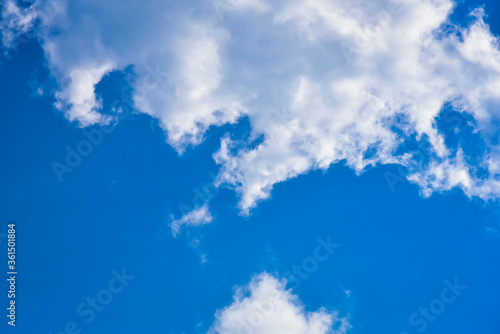 Beautiful Blue sky background with cloud.