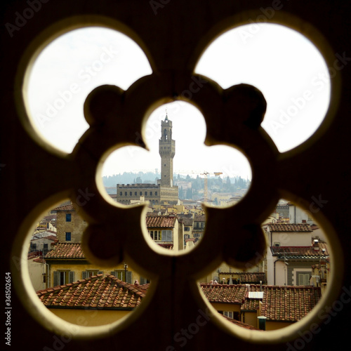 Arnolfo tower seen from the Giotto's bell tower, Florence