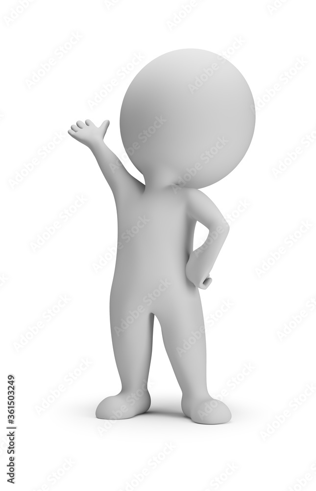 3d small people - presentation pose 3d small people - presentation pose