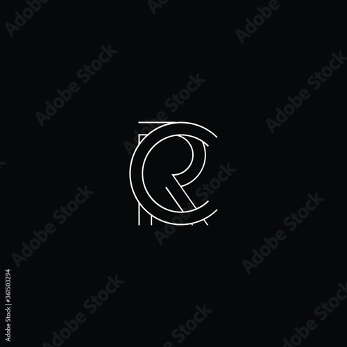 Initial RC CR logo modern monogram and elegant logo design, Professional Letters Vector Icon Logo on background.